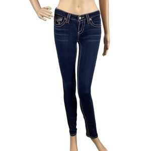 Big Star Jenae Skinny Jeans Size 25R Blue Dark Wash